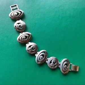 BRIGHTON Vintage Silver Swirl Contempo Bracelet